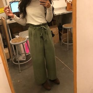 Anthropologie Paper Bag Waisted Pants